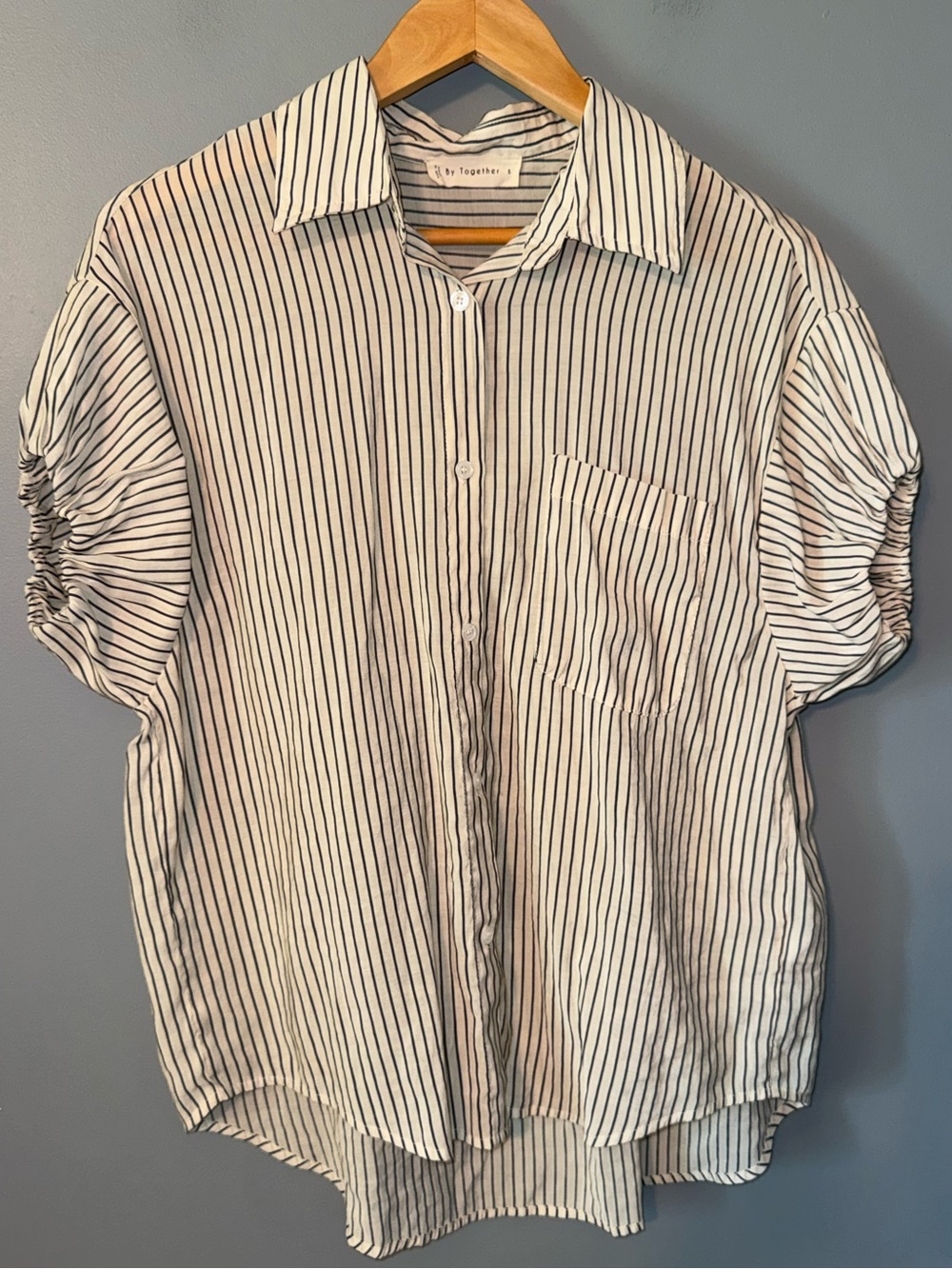 Anthropologie By Together button down striped short sleeve